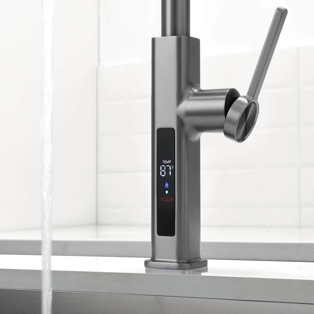 Recertified-Lefton Waterfall Kitchen Faucet-KF2209-US