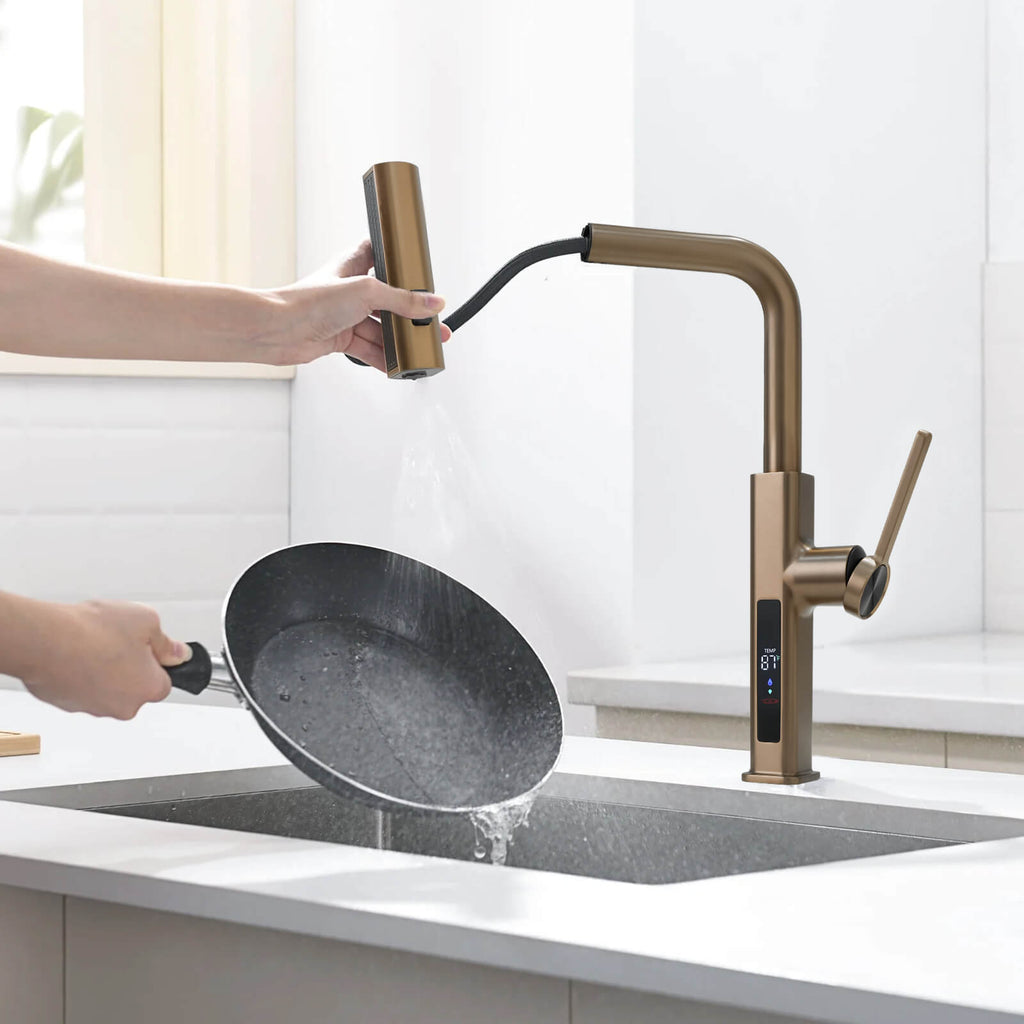 Recertified-Lefton Waterfall Kitchen Faucet-KF2209-US