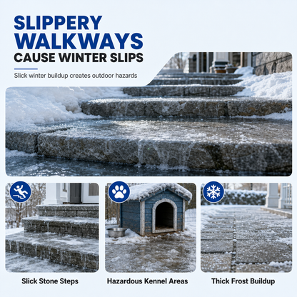 ❄️ FrostClear™ Outdoor De-Icing Spray – Fast Frost Remover for Steps & Walkways